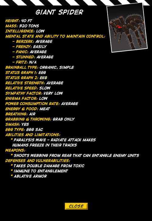 Giant Spider Details